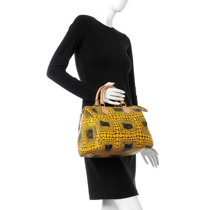 Louis Vuitton Monogram Kusama Town Speedy 30 Yellow 2 of 7