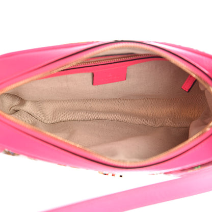 Gucci Canvas Flora Floral Shoulder Bag White Fuchsia Fluo 6 of 11