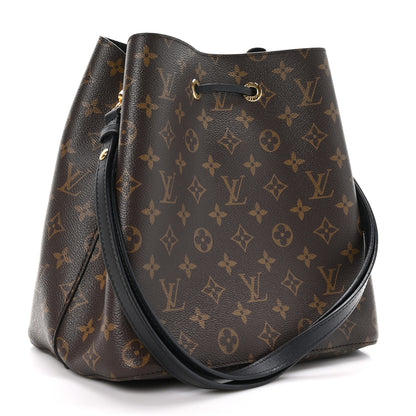 Louis Vuitton Monogram Neonoe MM Black 3 of 10