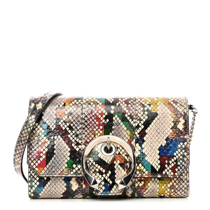 Jimmy Choo Elaphe Snakeskin Mini Madeline Wallet On Chain Multicolor 1 of 11