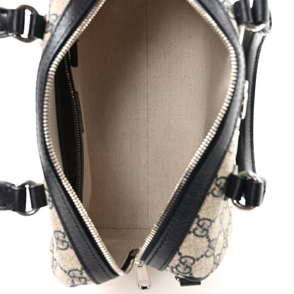 Gucci GG Supreme Monogram Web Small Ophidia Top Handle Bag Beige Blue 5 of 11