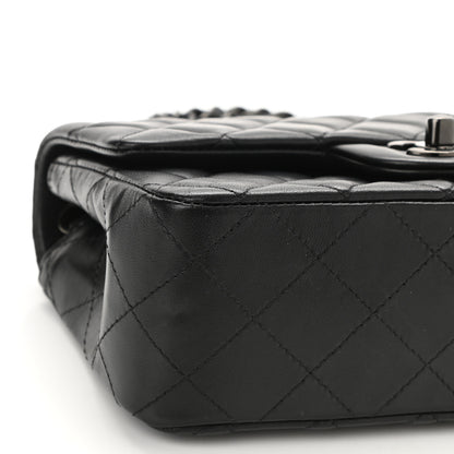 Chanel Lambskin Quilted Mini Rectangular Flap So Black 9 of 11
