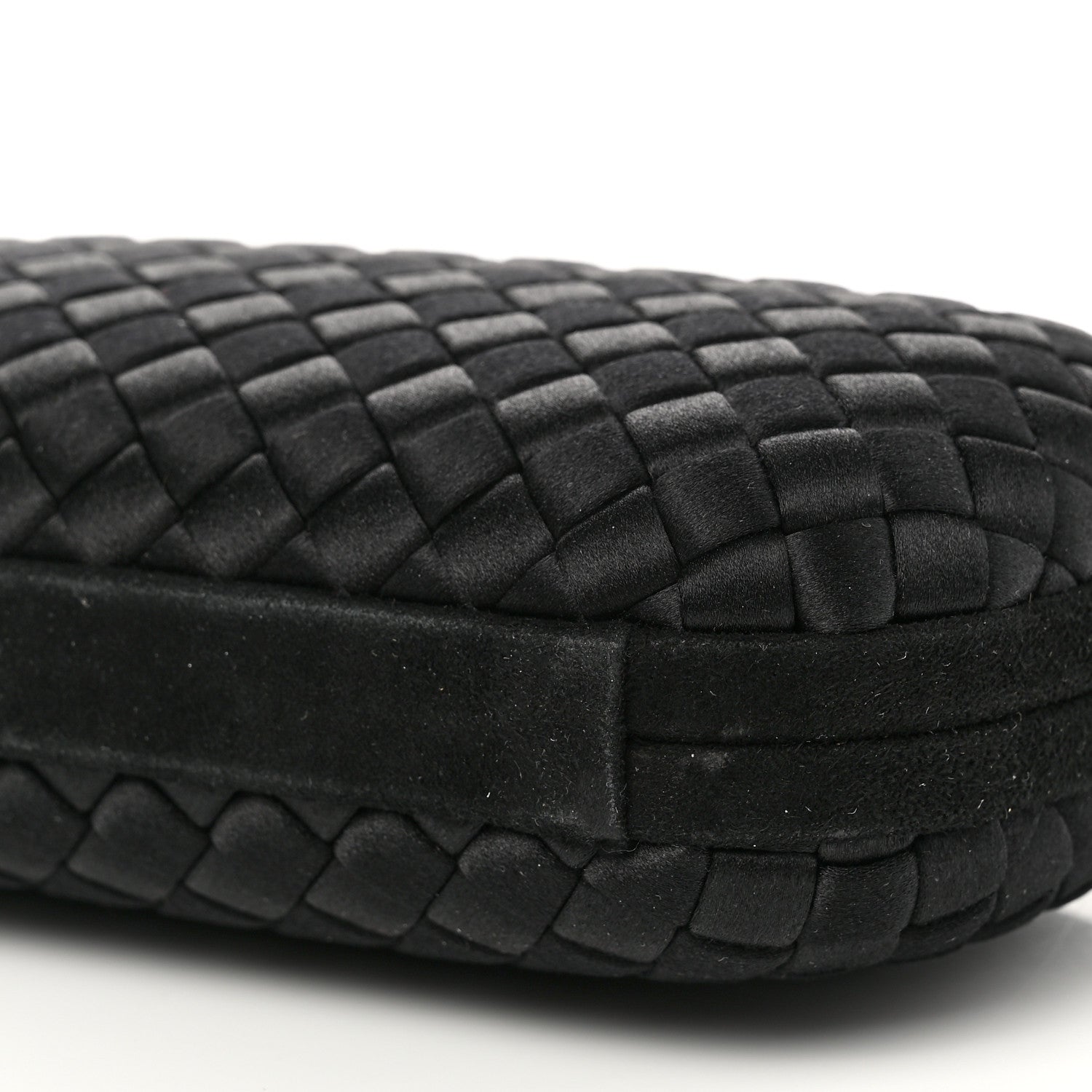 Bottega Veneta Satin Intreccio Impero Knot Clutch Black 8 of 8