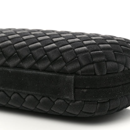 Bottega Veneta Satin Intreccio Impero Knot Clutch Black 8 of 8