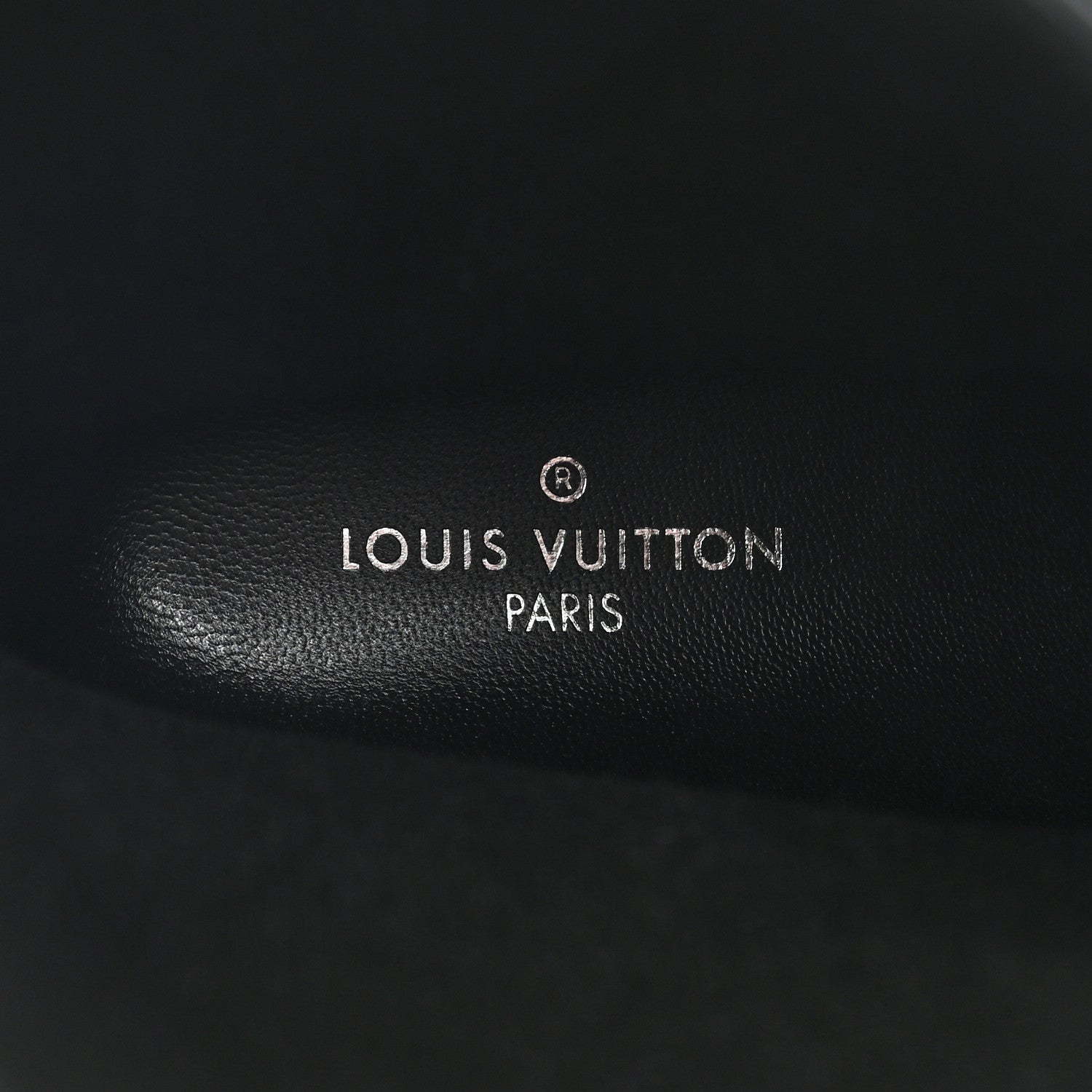 Louis Vuitton Rubber Embossed Monogram Drops Flat Half Boots 39 Black 7 of 7