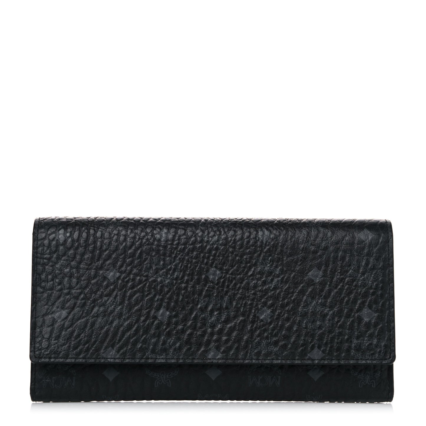 Visetos Large Tri-Fold Flap Wallet Black