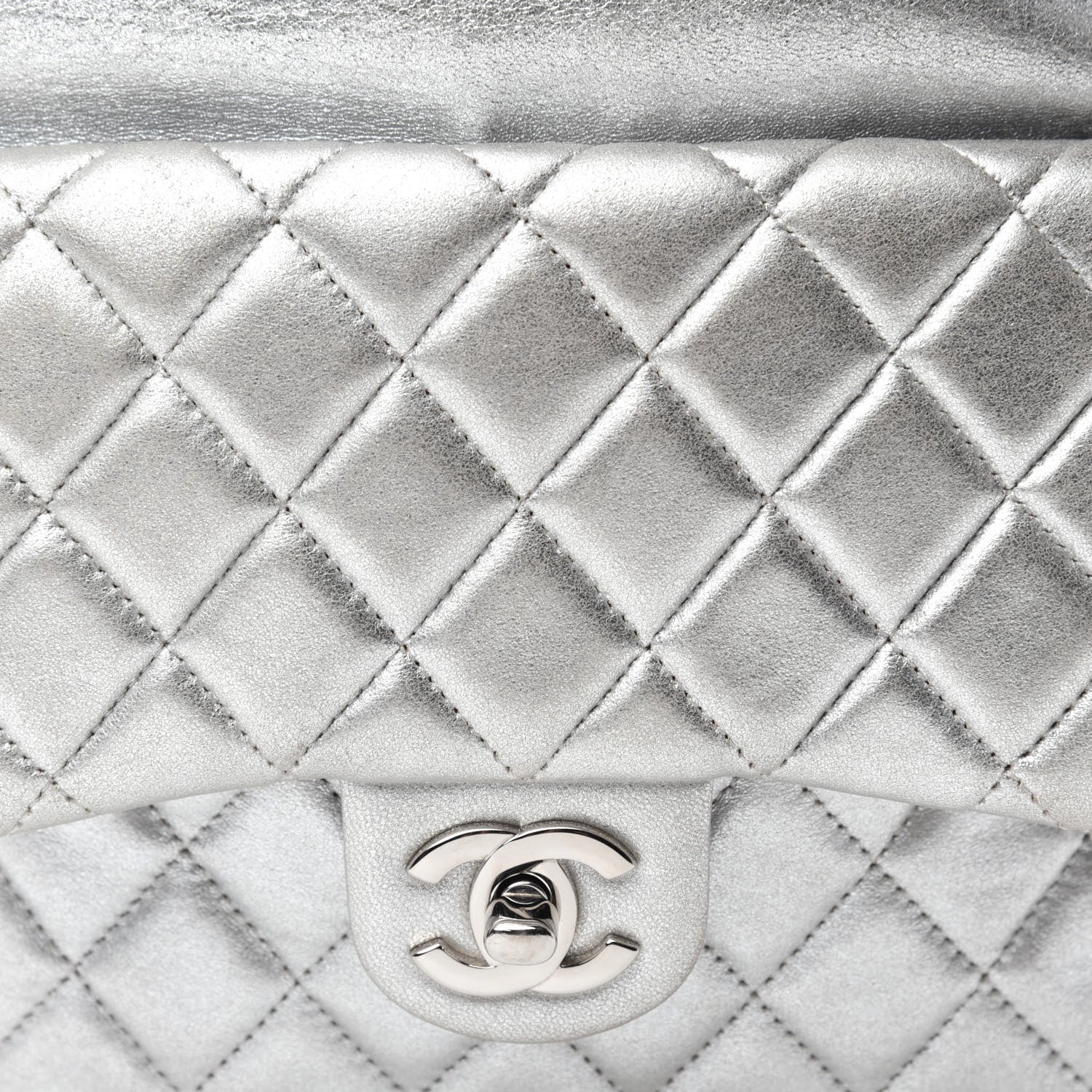 Chanel Metallic Lambskin Quilted Small In Seoul Backpack Silver 10 of 10