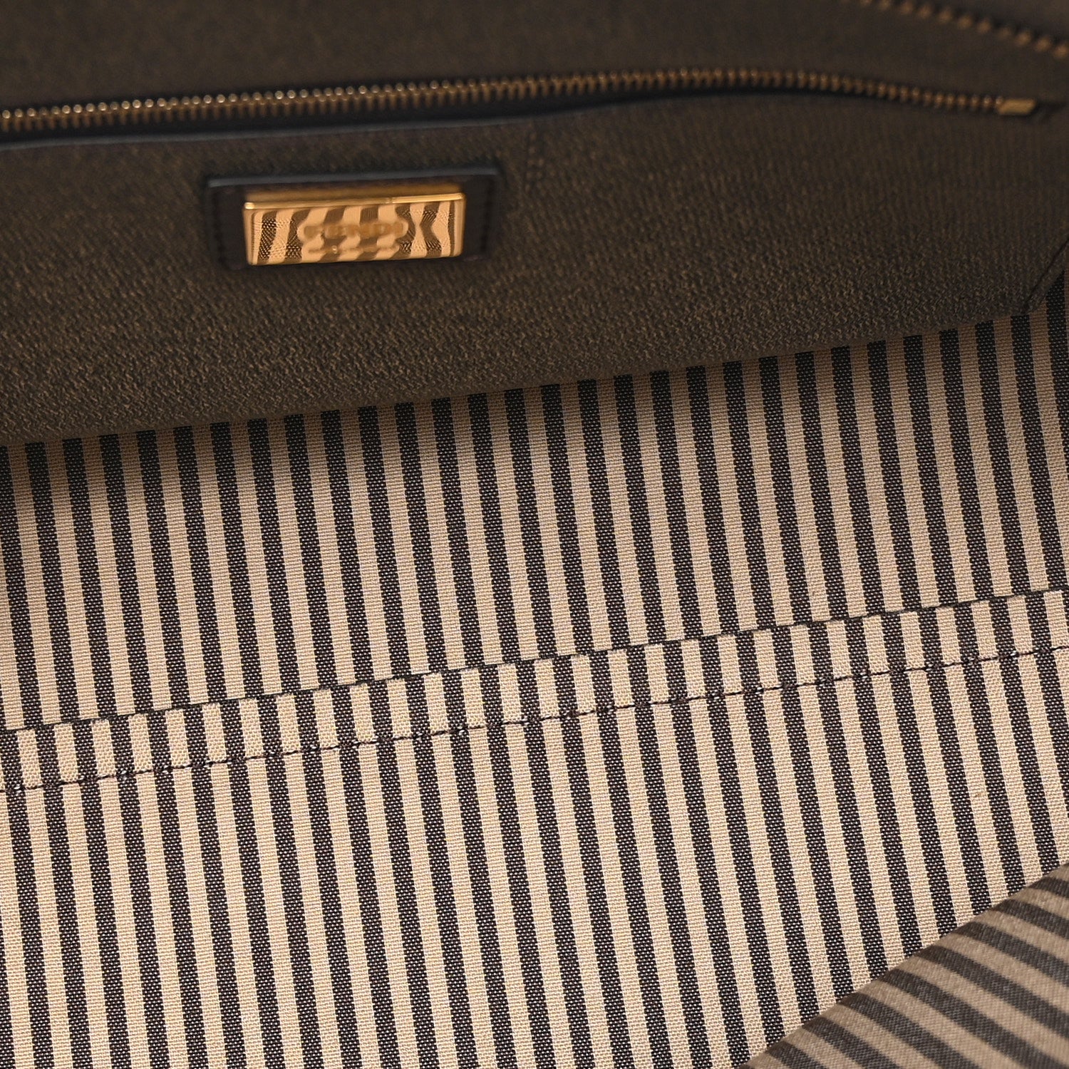 Fendi Zucca Spalmati Small Roll Tote Tobacco Moro 5 of 10