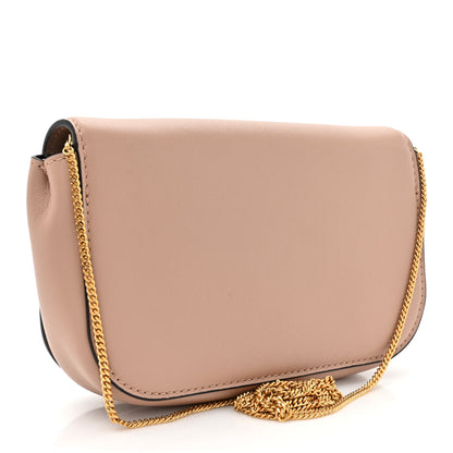 Valentino Garavani Calfskin Crystal Supervee Clutch Rose Cannelle 3 of 12