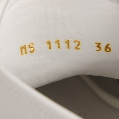 Louis Vuitton Leather Studded Punchy High Top Sneakers 36 White Gold 6 of 6