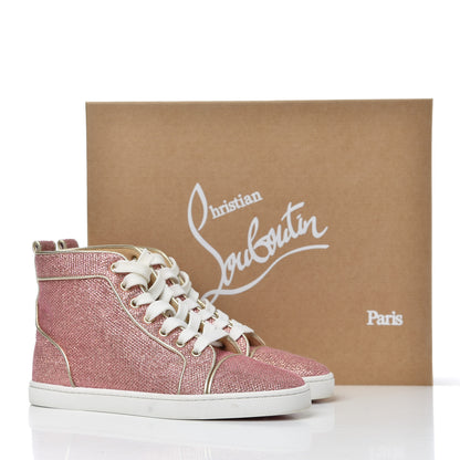 Christian Louboutin Glitter Womens Bip Bip Orlato Flat Sneakers 35.5 Poudre 15 of 15