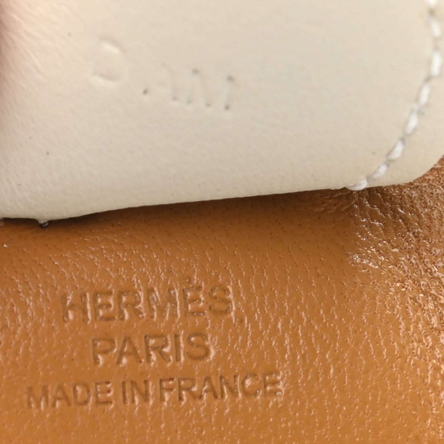 Hermes Milo Lambskin Grigri Rodeo Horse Bag Charm MM Sesame Vert Criquet Craie 3 of 3