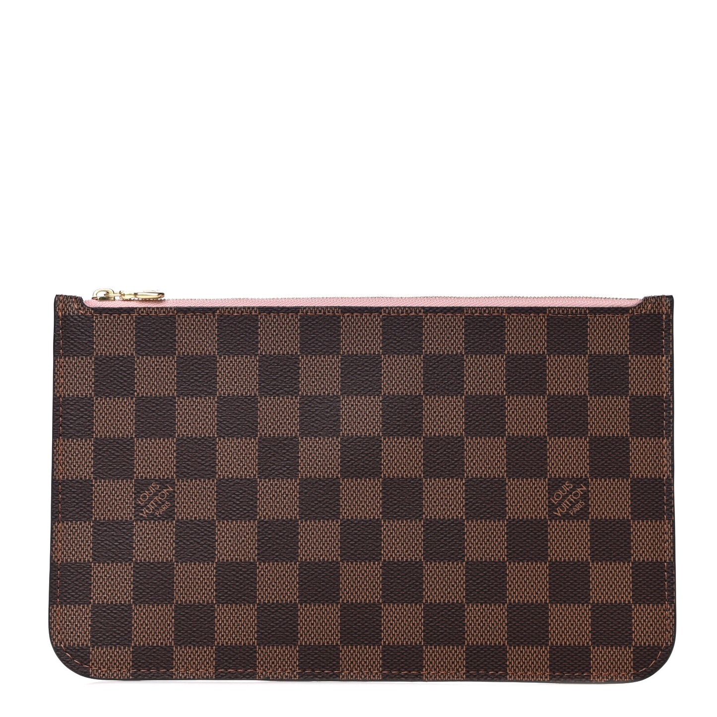 Damier Ebene Neverfull MM GM Pochette Rose Ballerine