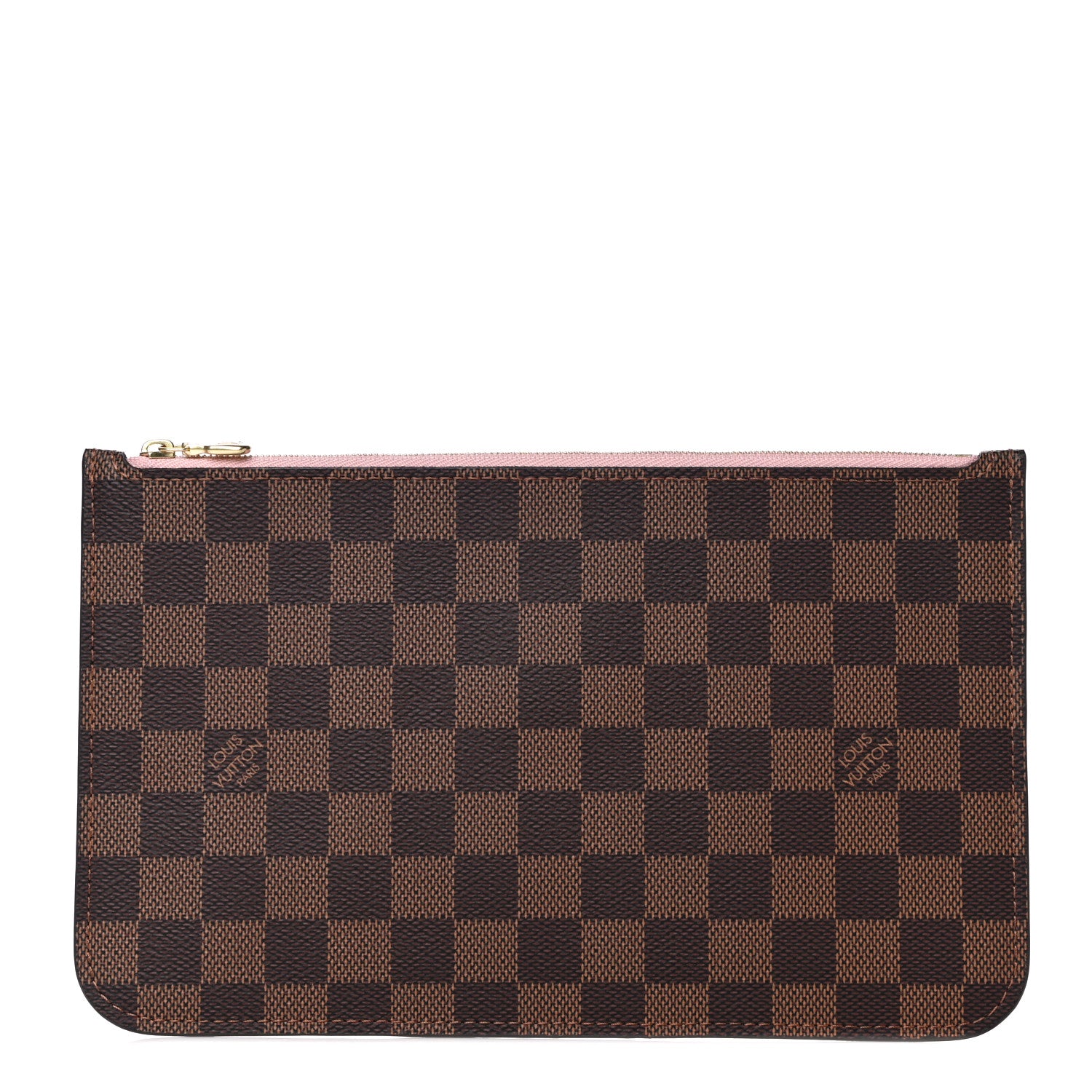 Louis Vuitton Damier Ebene Neverfull MM GM Pochette Rose Ballerine 1 of 9