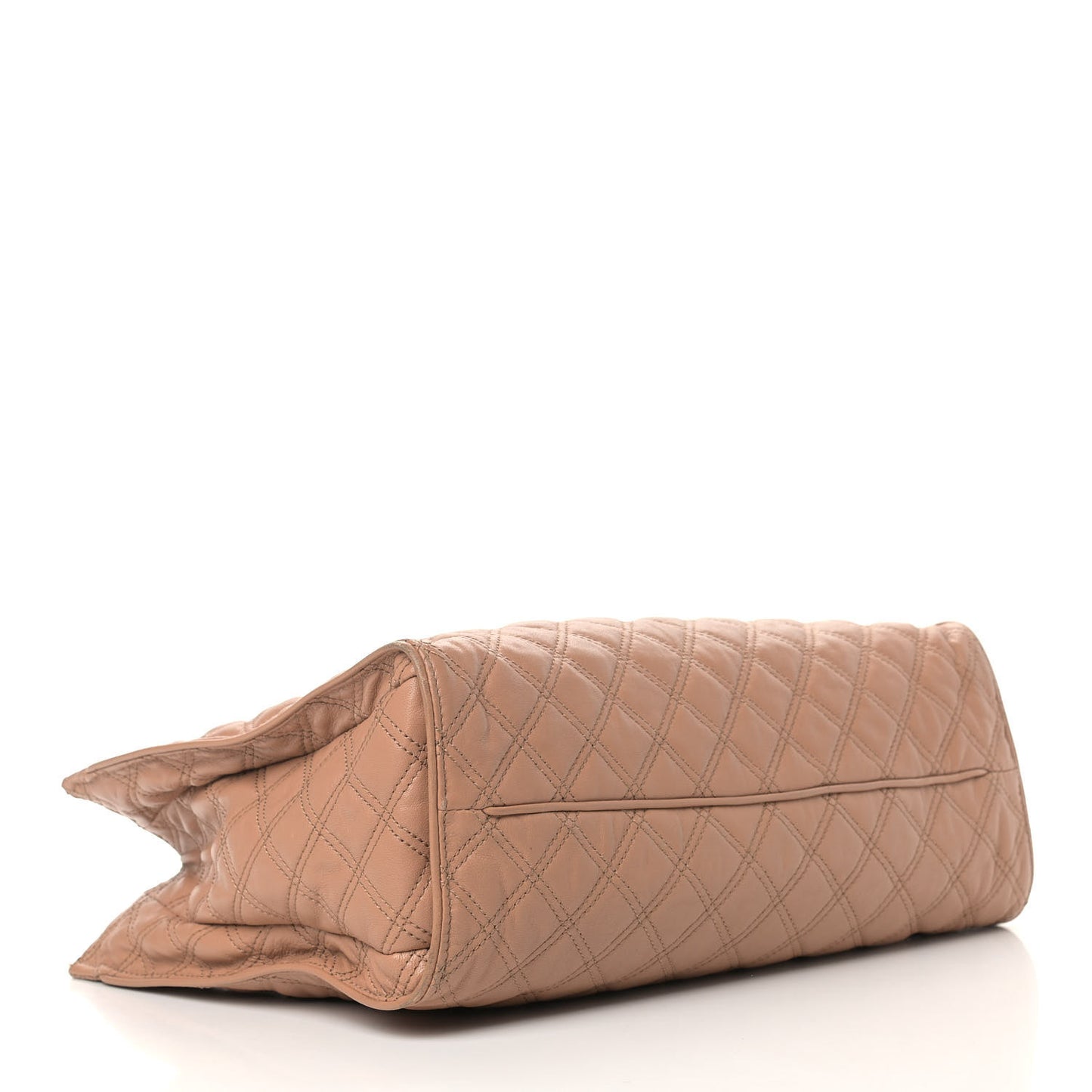 Calfskin Quilted Juliette Tote Beige