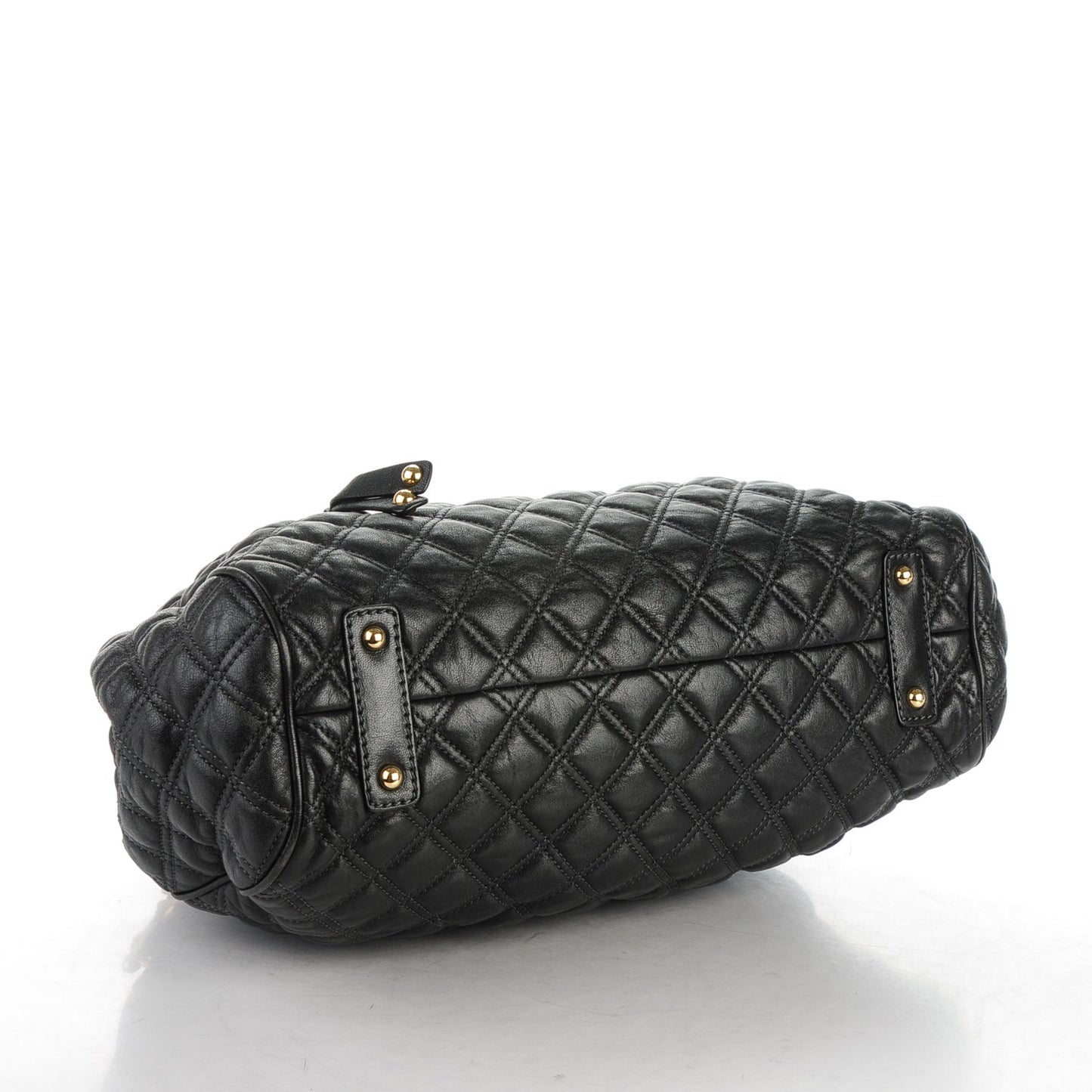 Calfskin Quilted Stam Black