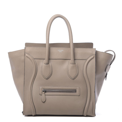 Celine Drummed Calfskin Mini Luggage Dune 1 of 20