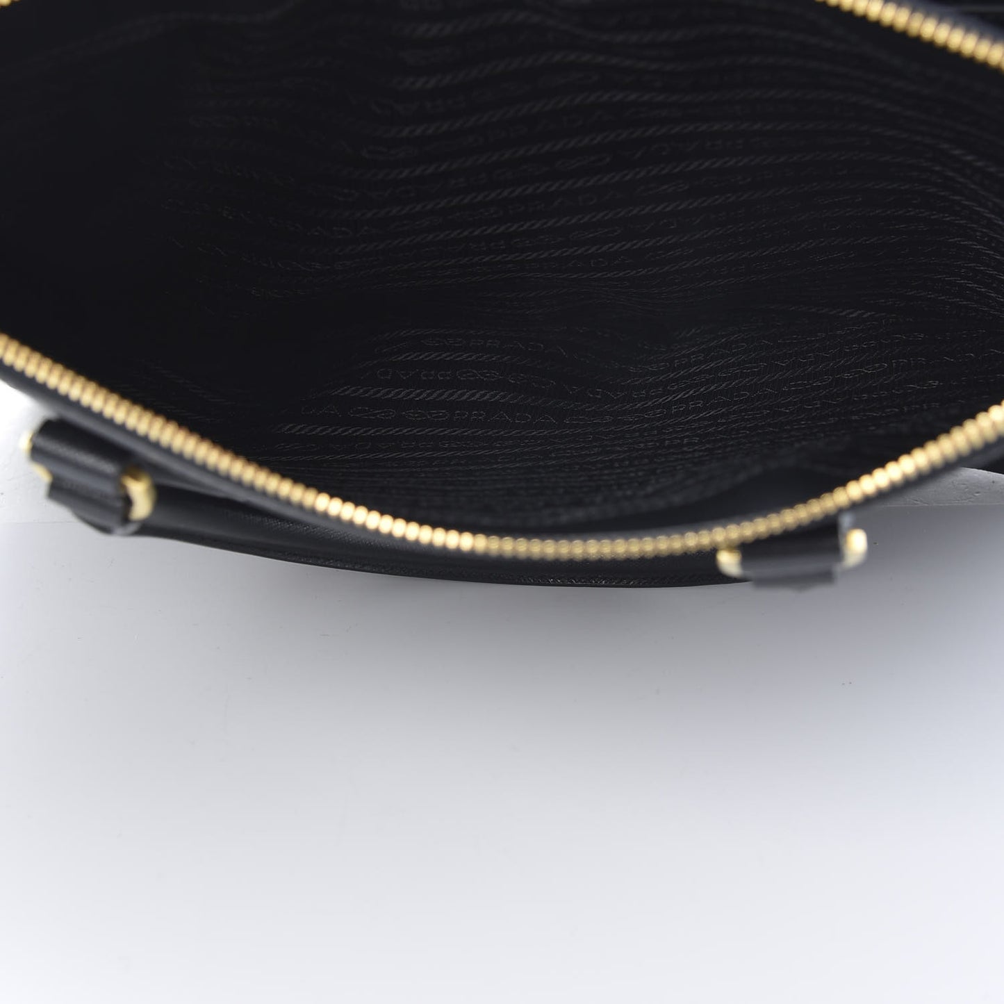 Saffiano Large Galleria Double Zip Tote Black