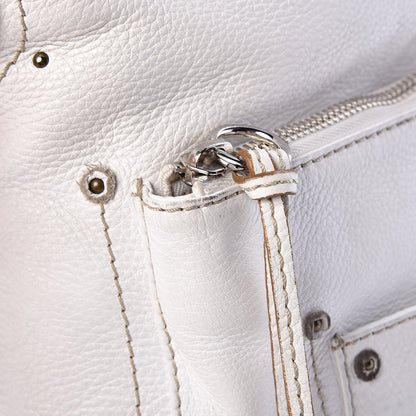 Chloe Calfskin Paddington Hobo White 30 of 36