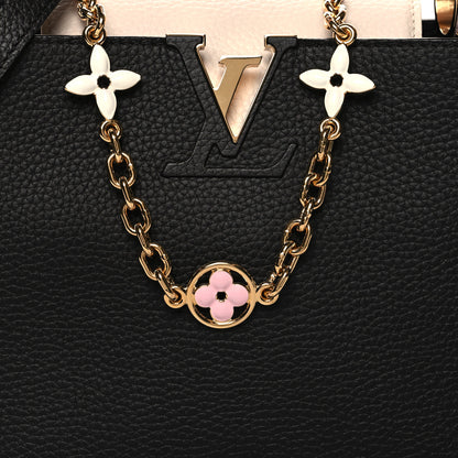 Louis Vuitton Taurillon Flower Chain Capucines MM  Black Cream Pink 8 of 10