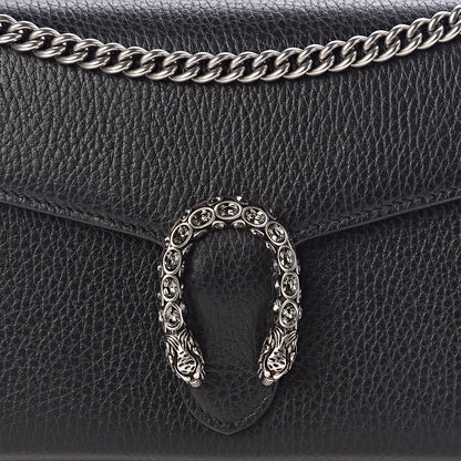 Gucci Calfskin Mini Dionysus Chain Wallet Black 9 of 10