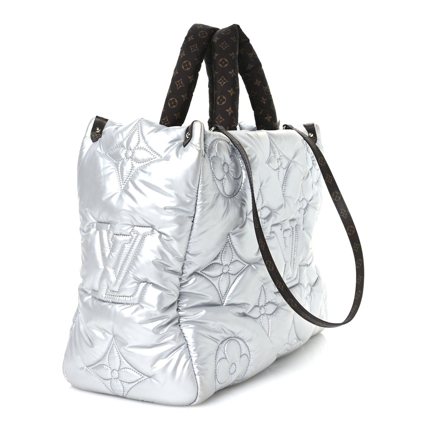 Econyl Monogram Pillow Giant Onthego GM Silver