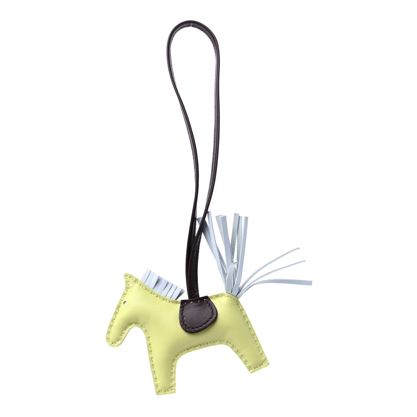 Milo Lambskin Grigri Rodeo Horse Bag Charm PM Jaune Bourgeon Bleu Brume Rouge Sellier