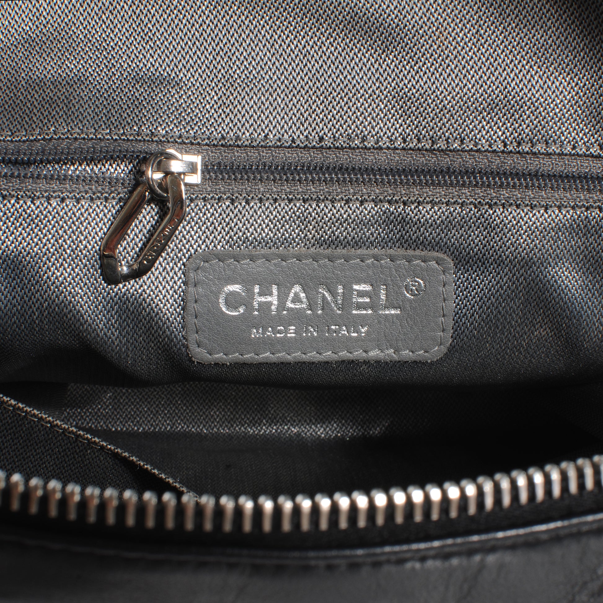 Chanel Lambskin Vertical Quilted Mademoiselle Camera Case Black 6 of 9
