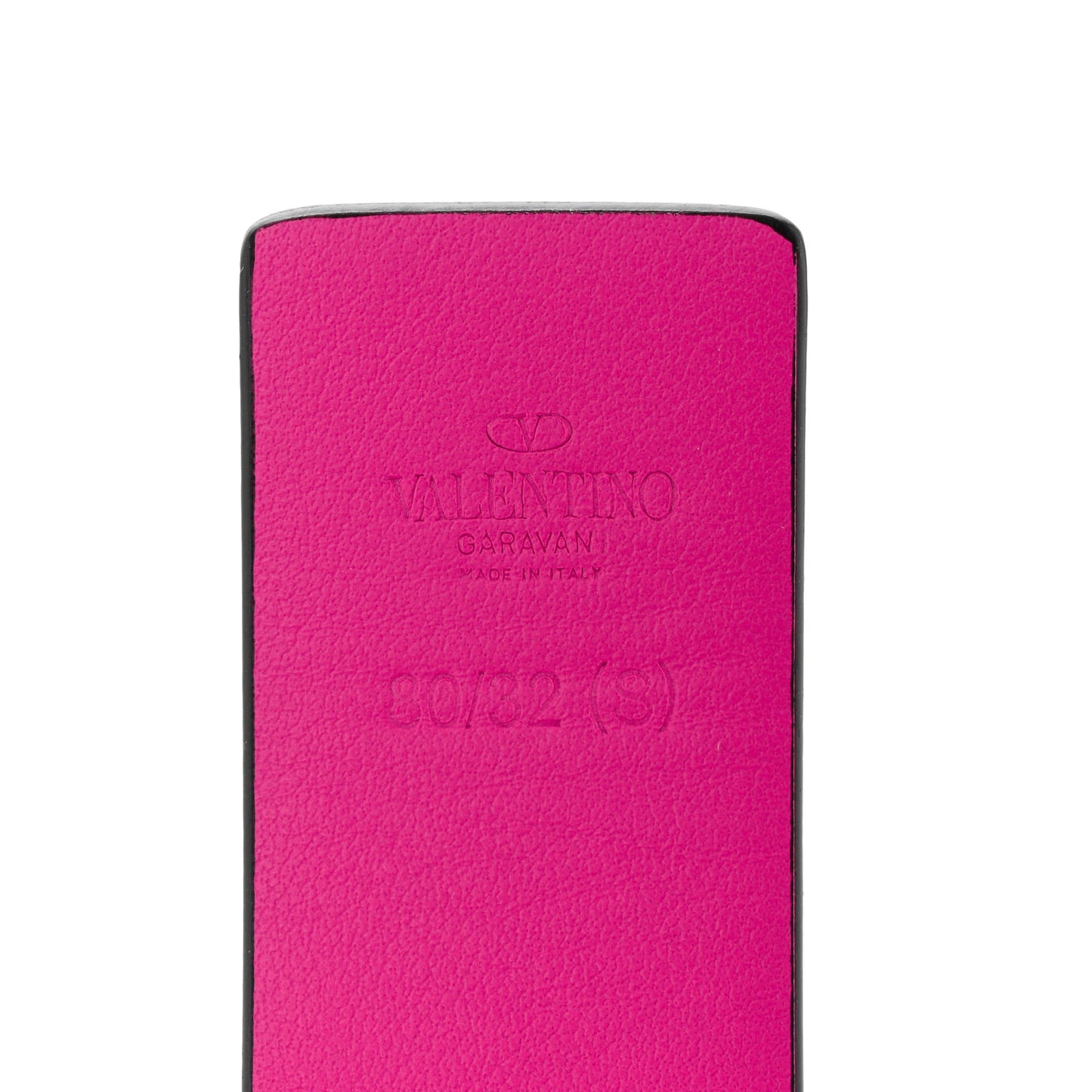 Calfskin VLogo 40mm Belt 80 32 Pink PP