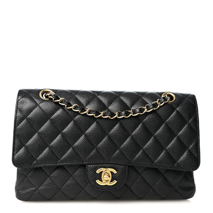 Chanel Caviar Quilted Medium Double Flap Black 1 of 10