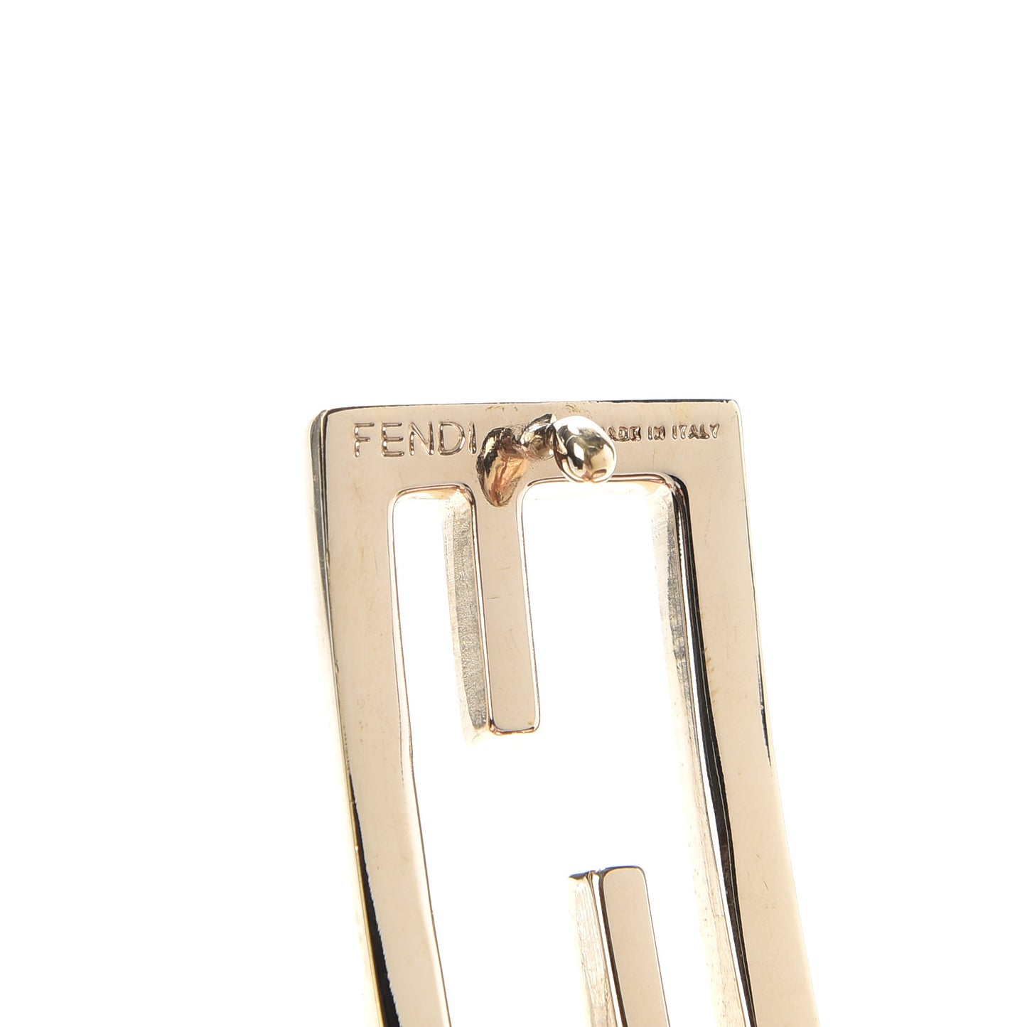 Fabric Calfskin FF Belt 80 32 Tobacco