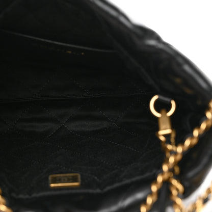 Chanel Shiny Calfskin Quilted Mini Chanel 22 Black 5 of 10
