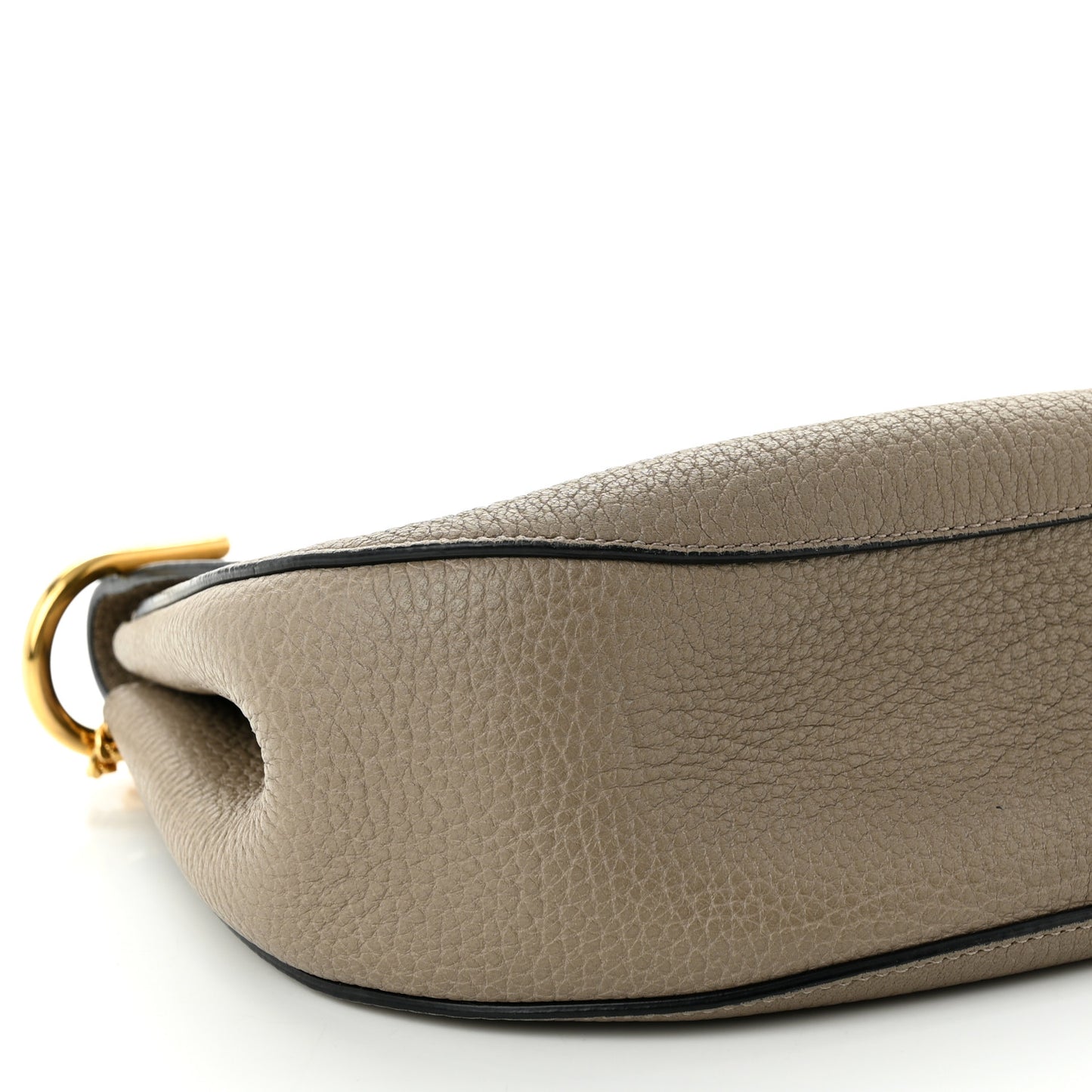 Grained Lambskin Mini Drew Shoulder Bag Motty Grey