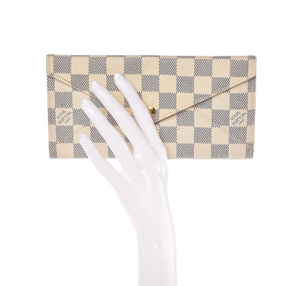 Louis Vuitton Damier Azur Long Origami Wallet 2 of 9