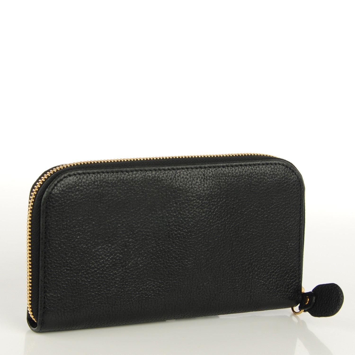 Chloe Grained Calfskin Paraty Zip Around Wallet Black 3 of 8