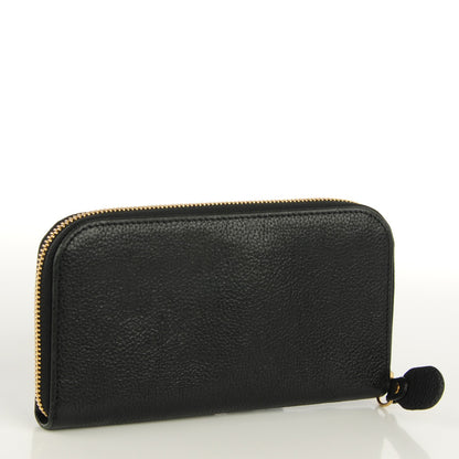 Chloe Grained Calfskin Paraty Zip Around Wallet Black 3 of 8