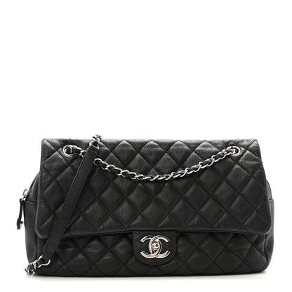 Chanel Caviar Quilted Jumbo Easy Flap Black 1 of 13