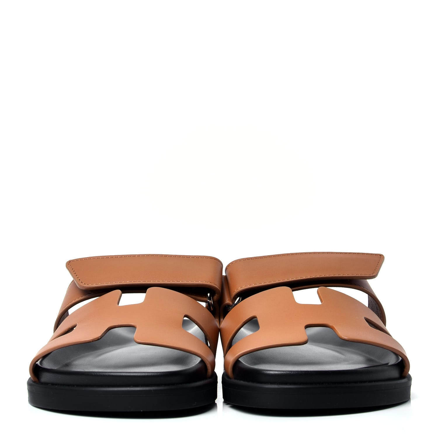 Hermes Calfskin Womens Chypre Sandals 35 Gold 2 of 6