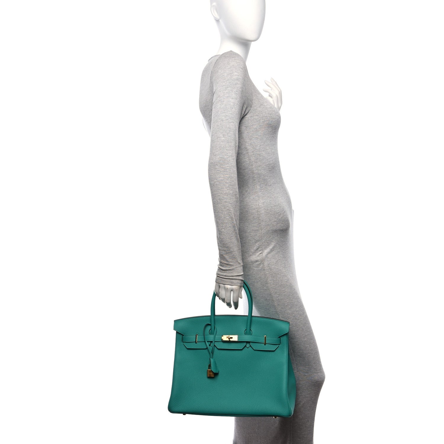 Hermes Togo Birkin 35 Vert Verone 2 of 11