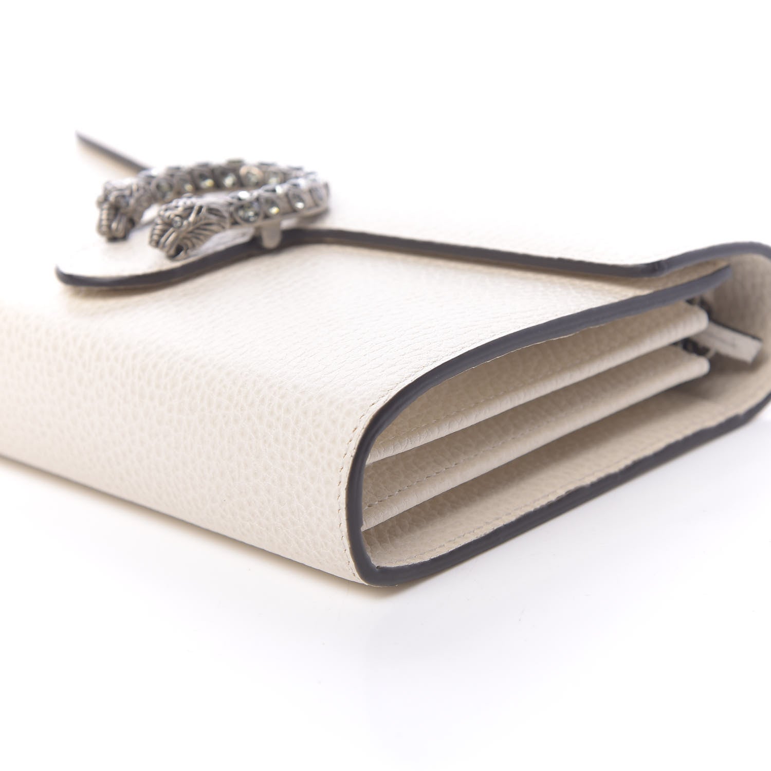 Gucci Dollar Calfskin Mini Dionysus Chain Wallet Mystic White 9 of 10