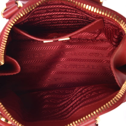 Prada Saffiano Lux Mini Promenade Tote Fuoco 5 of 9