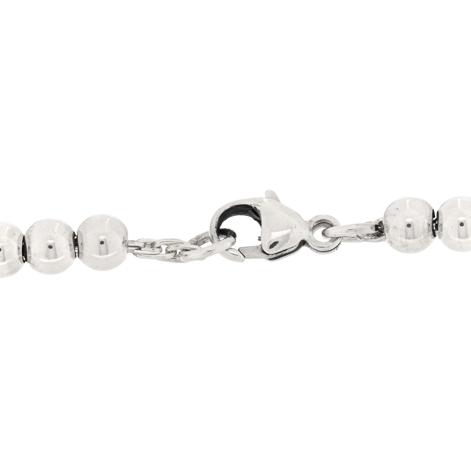 Tiffany Sterling Silver 4mm Return To Tiffany Round Tag Bead Bracelet 3 of 4