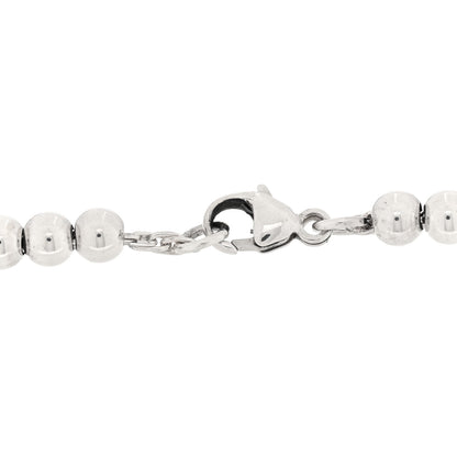 Tiffany Sterling Silver 4mm Return To Tiffany Round Tag Bead Bracelet 3 of 4