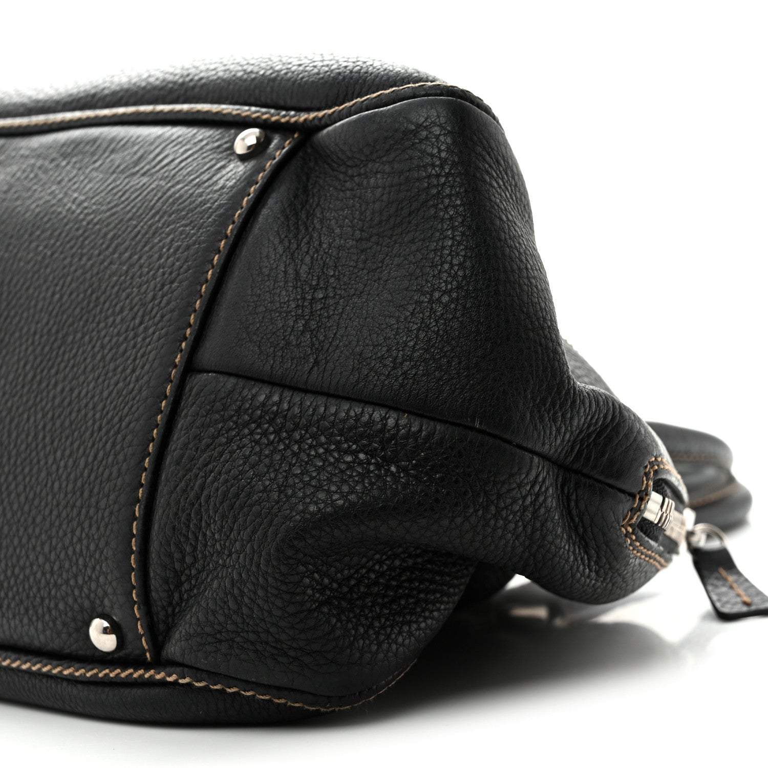 Chanel Calfskin Large Tassel Bowler Black 9 of 18