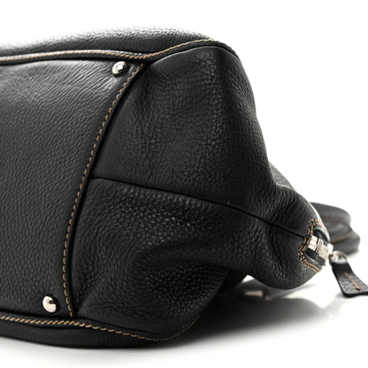 Chanel Calfskin Large Tassel Bowler Black 9 of 18