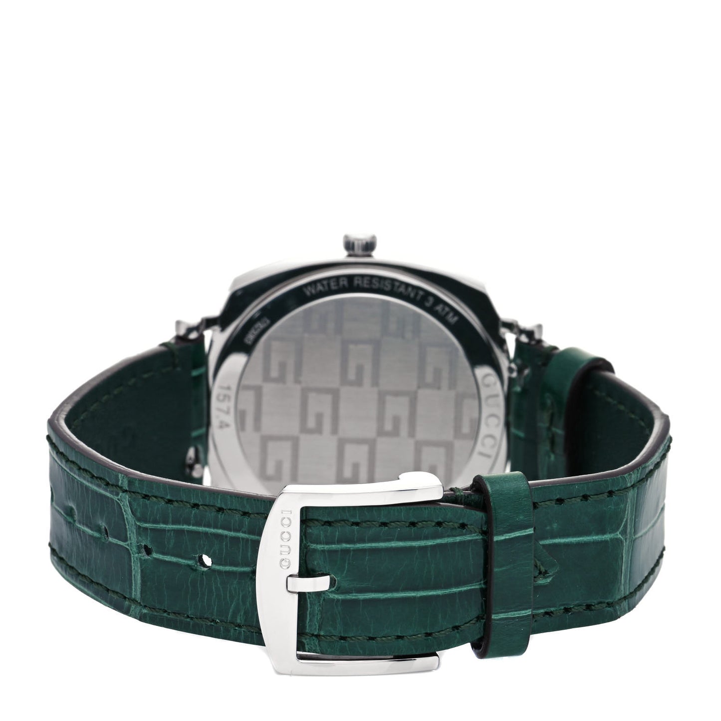 Stainless Steel Alligator 38mm Grip Quartz Watch Green