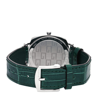 Gucci Stainless Steel Alligator 38mm Grip Quartz Watch Green 3 of 4