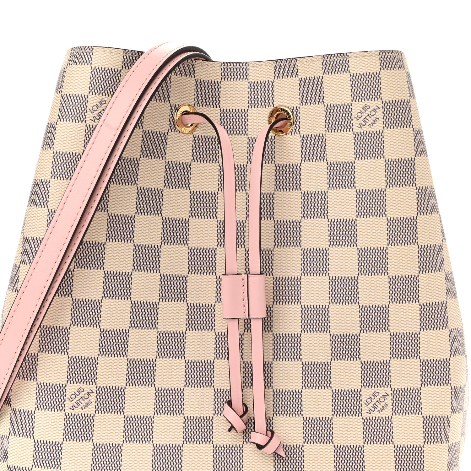 Louis Vuitton Damier Azur Neonoe MM Eau De Rose 7 of 9