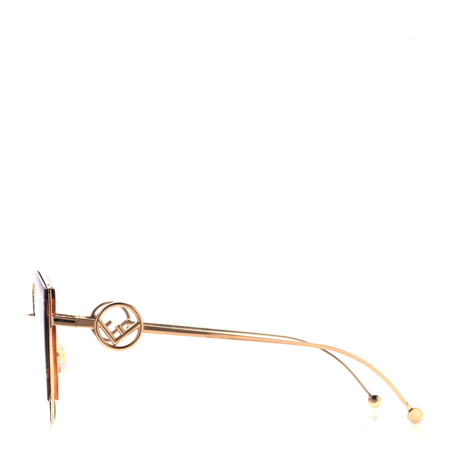 Fendi Metal Acetate F is Fendi FF Cat Eye Sunglasses FF 0290/S Gold 3 of 7