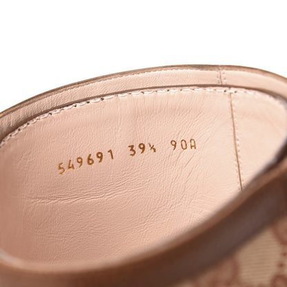 Gucci GG Monogram Calfskin Lola Tall Boots 39.5 Beige Ruggine Cuir 9 of 10